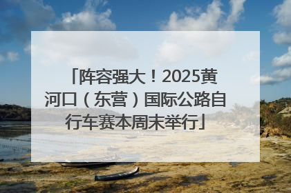 阵容强大！2025黄河口（东营）国际公路自行车赛本周末举行